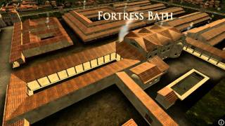 Animation of ancient Roman Fort in Caerleon Wales [upl. by Luemas381]