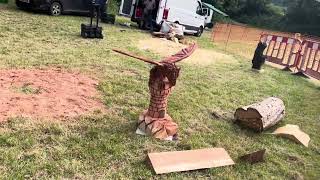 A fabulous range of wooden sculpture at Caerleon festival 2024 [upl. by Odlonra]