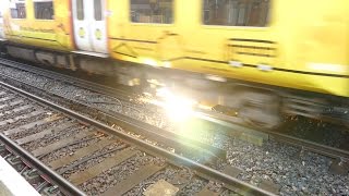 Merseyrail 507 009 making arcs at Birkdale station [upl. by Gnay500]